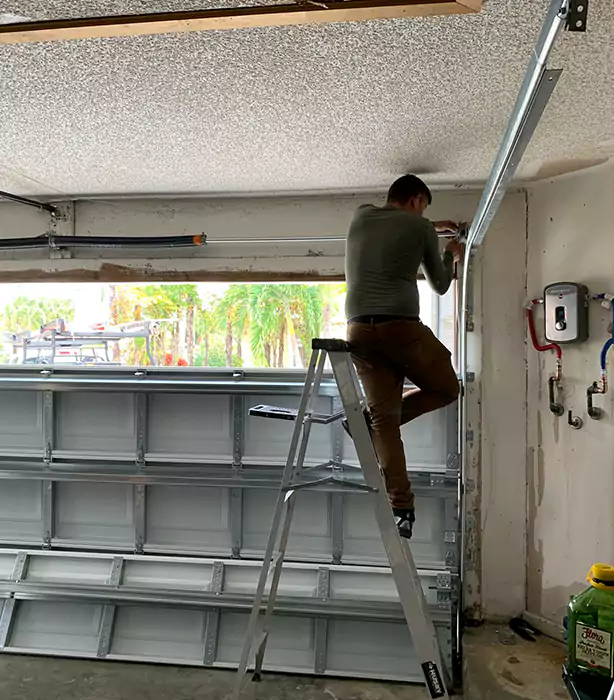 Garage Door Hinge Replacement in Virginia Gardens, FL